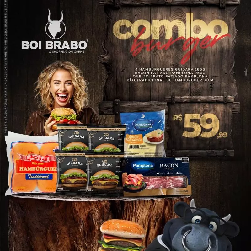 COMBO HAMBÚRGUER 4UN GUIDARA