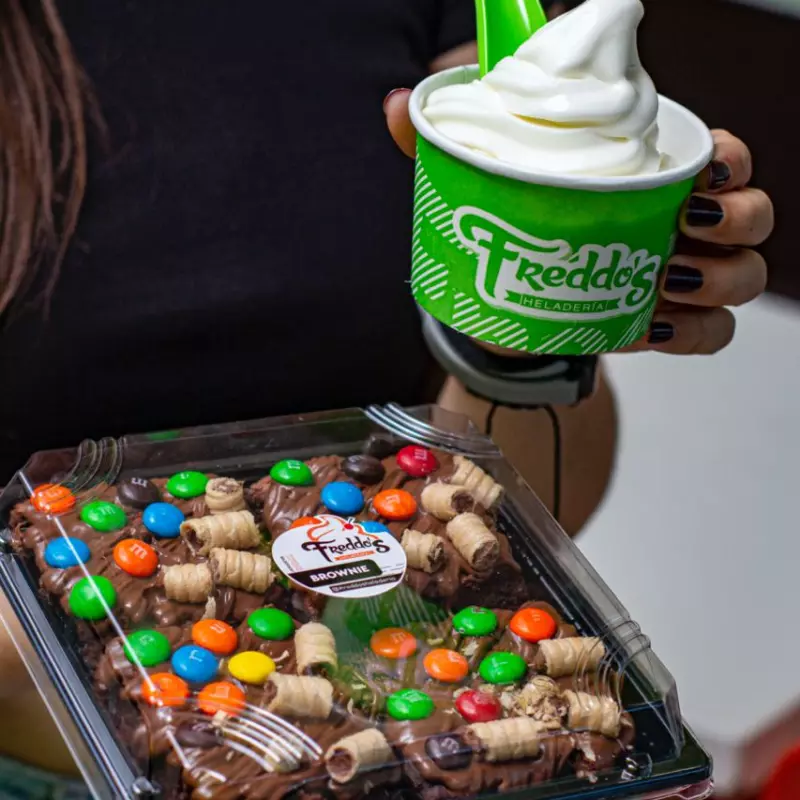 Brownies 4 pack con Helado de 16oz