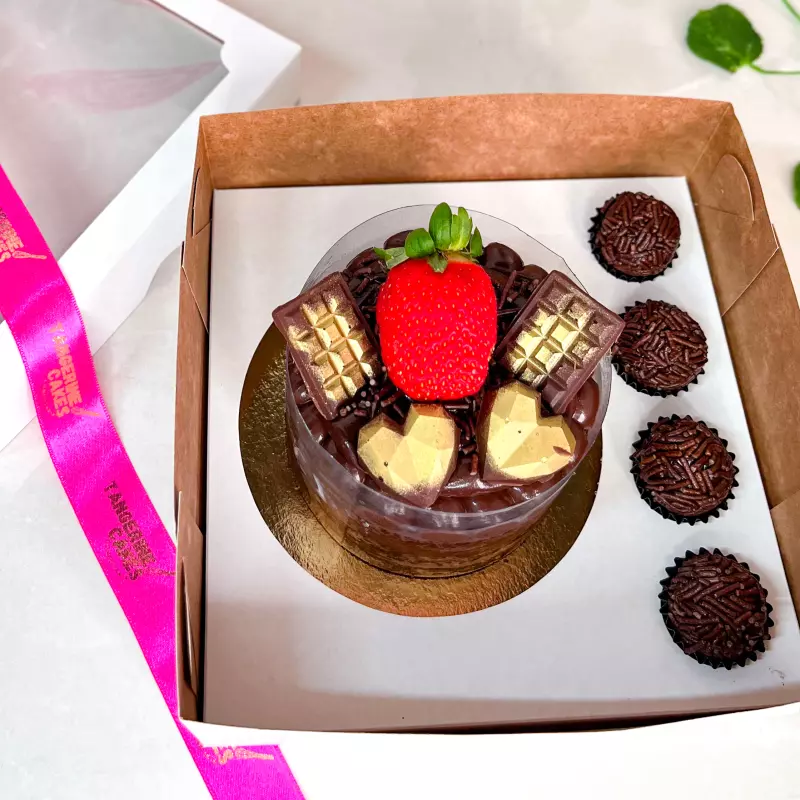 Kit mini bolo chocolate