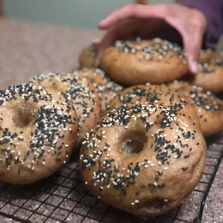 Bagels de masa madre