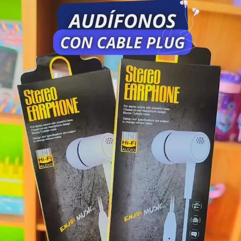 Audífonos alambricos