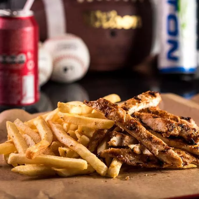 Frango com fritas