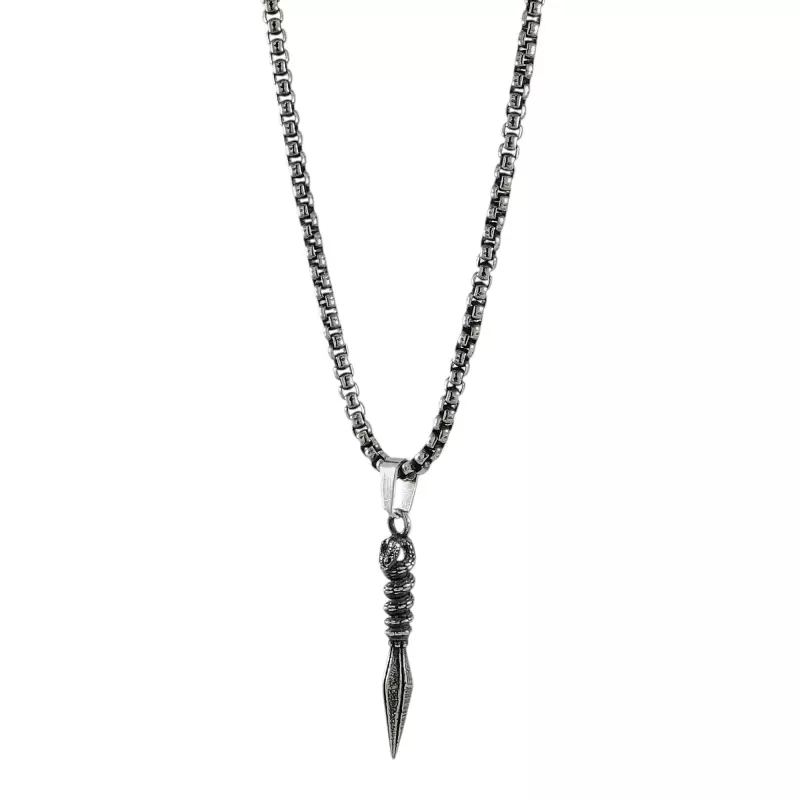 Snake Arrowhead Necklace