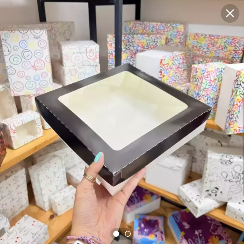 100 Caja Negra Acetato Cuad (Mayor)