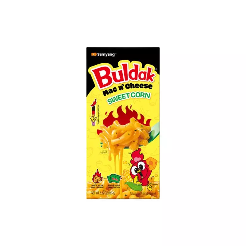 Buldak mac n’ cheese sweet corn caja
