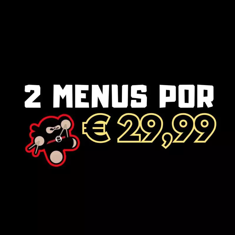 2 Menus por €29,99 +  1 Menu por €10