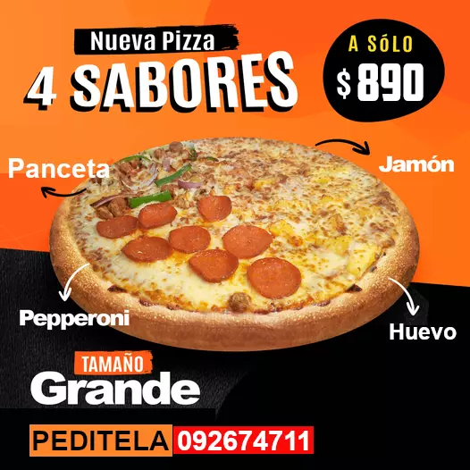 PIZZETA 4 SABORES