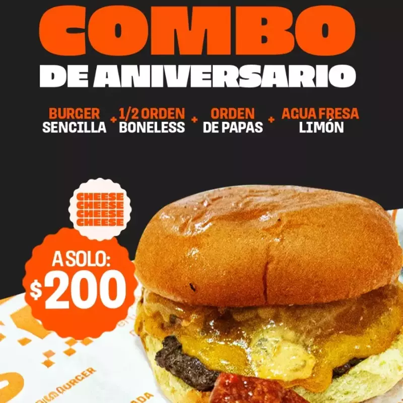 Combo Aniversario $200 Fresa Limon