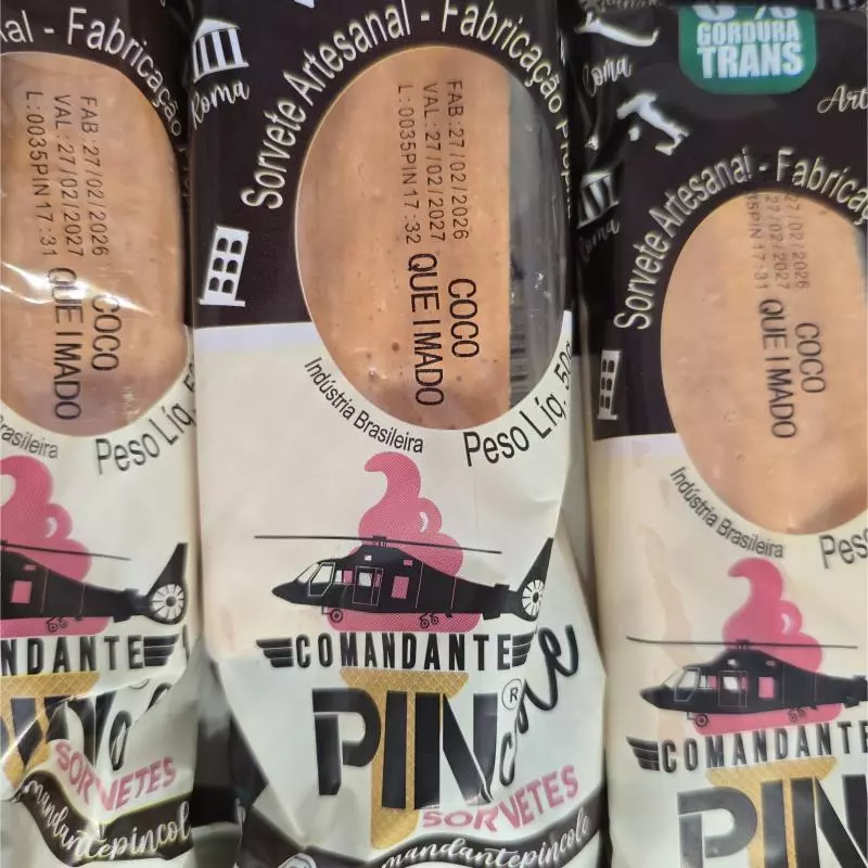 Picolé de Coco Queimado