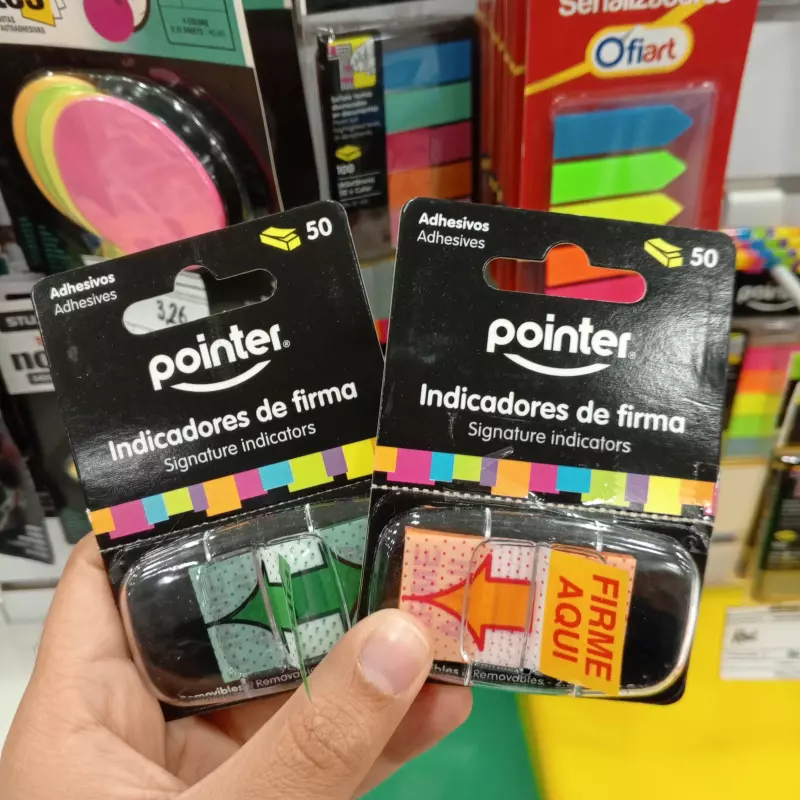 Indicadores de firmas pointer