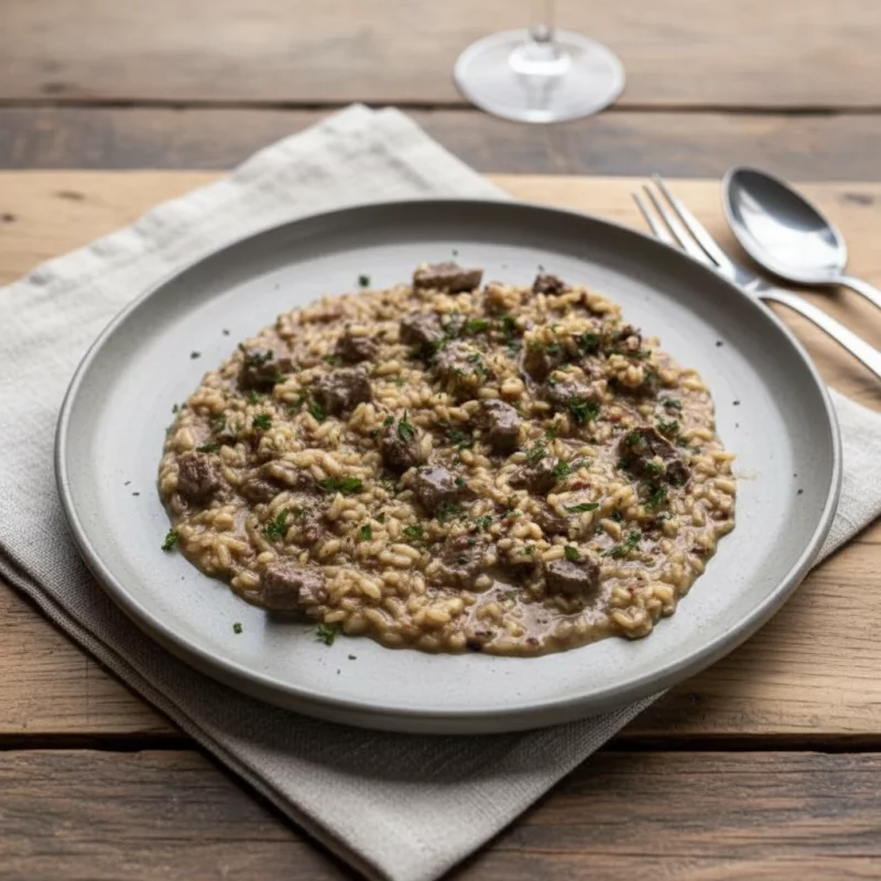 Risoto de Filé Mignon