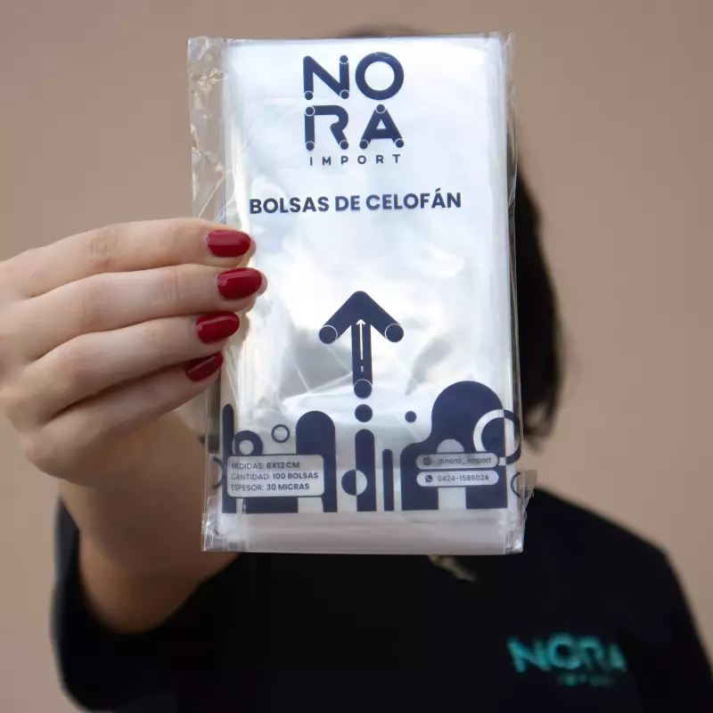 Bolsas celofán con adhesivo 8x12