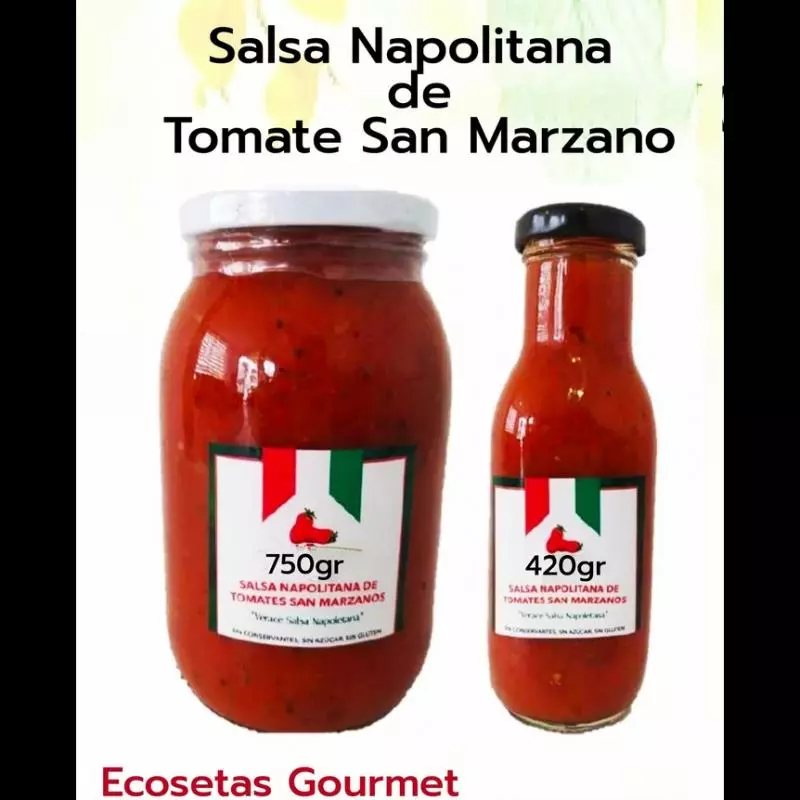 Salsa Artesanal Napolitana San Marzano Orgánico 420gr
