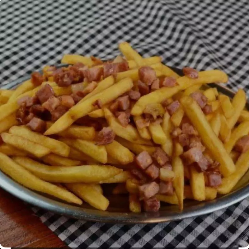 Batata P com Bacon