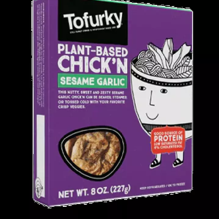 Pollo sabor ajo ajonjolí