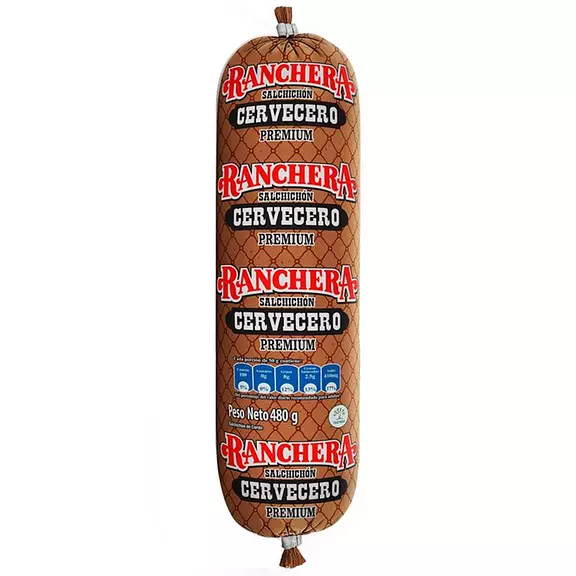 SALCHICHON CERVECERO RANCHERA 480 GR