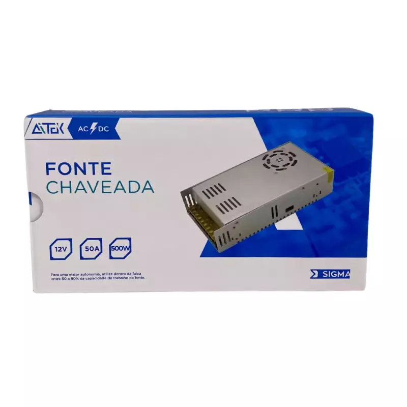 FONTE COMEIA CHAVEADA 12V 50A F5012