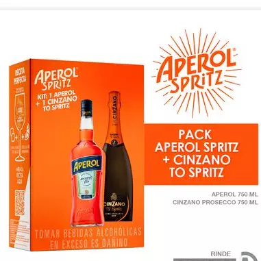 APEROL PACK 750 ML