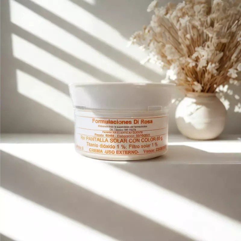 Pantalla solar con color