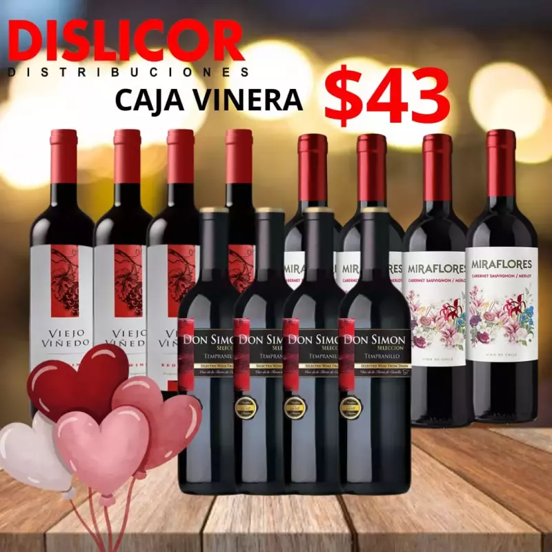 CAJA VINERA DE 12 BOT 750ml
