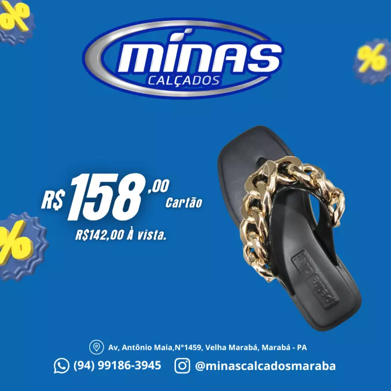 Chinelo Preto RF:PJ6515