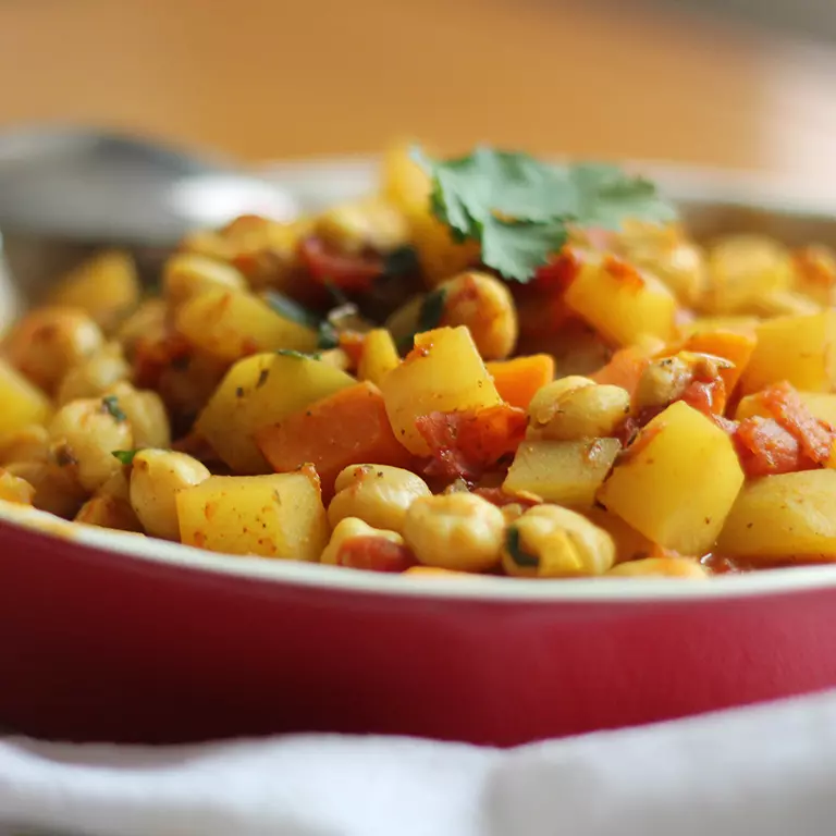 Grão de bico ao curry