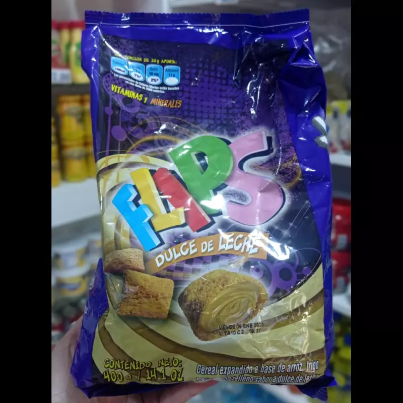 Flips Dulce de leche Bolsa 400g