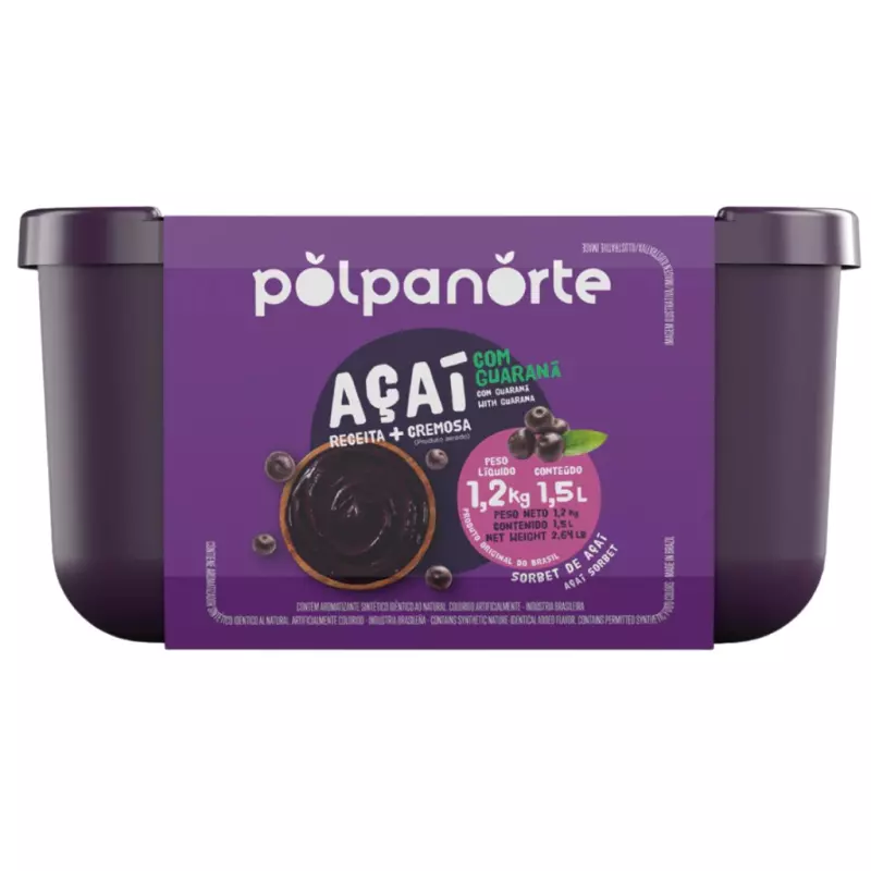 Creme de Açaí Polpanorte 1.5Lt