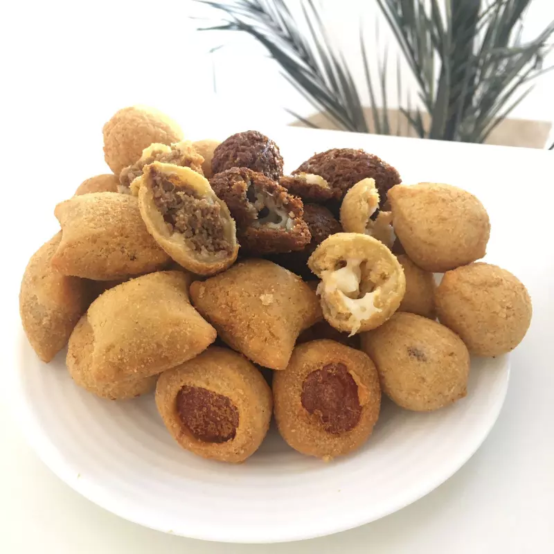 15 unidades salgadinho+coca lata350