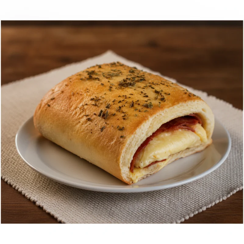 Pão Pizza Calabresa com queijo