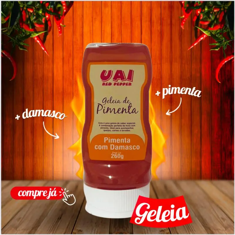 Geléia de pimenta Uai.