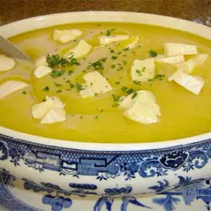 Creme de mandioquinha e brie