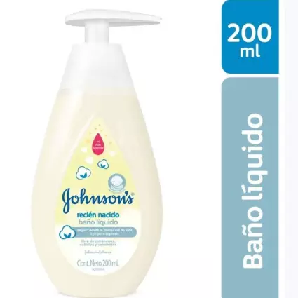 BANO LIQUIDO JJ BABY RECIEN NACI.200