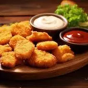 Nuggets de milho com parmesão ao Mol