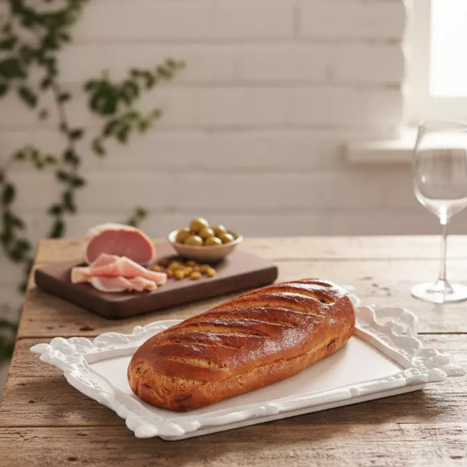 Pan de jamón 🥖🧀🥓🫒🍇