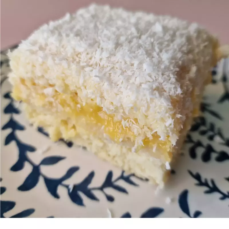 Coconut with passion fruit