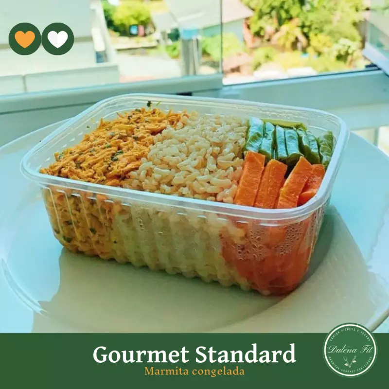 Arroz integral, Frango e legumes