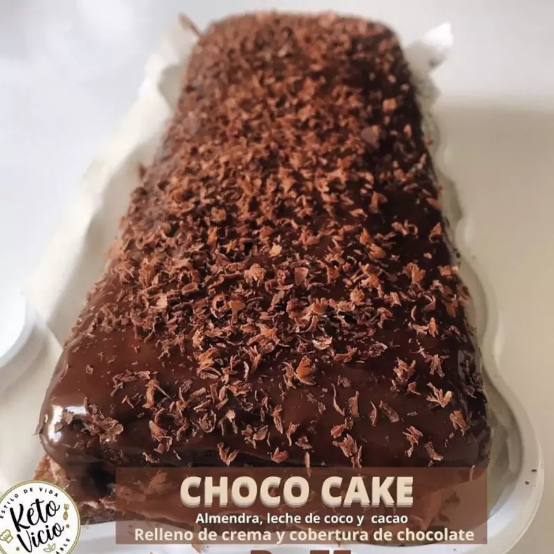 Queque de chocolate Keto