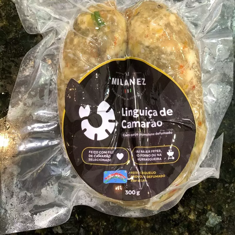 Linguiça de camarão tradicional