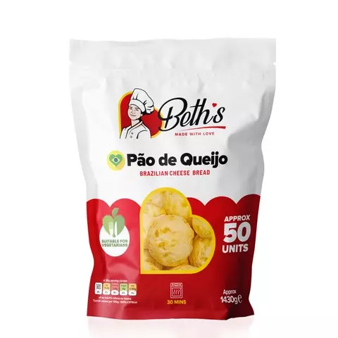 Pão de Queijo Congelado Beth's 50 Un