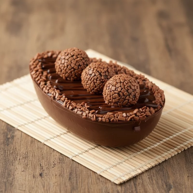 Ovo de colher de brigadeiro
