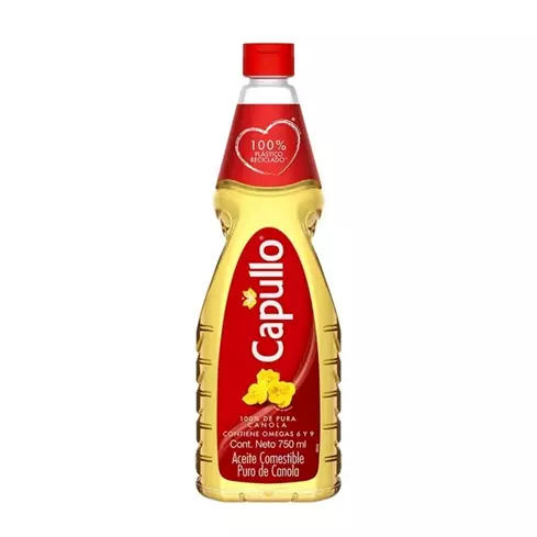 Aceite puro de canola Capullo 750 ml