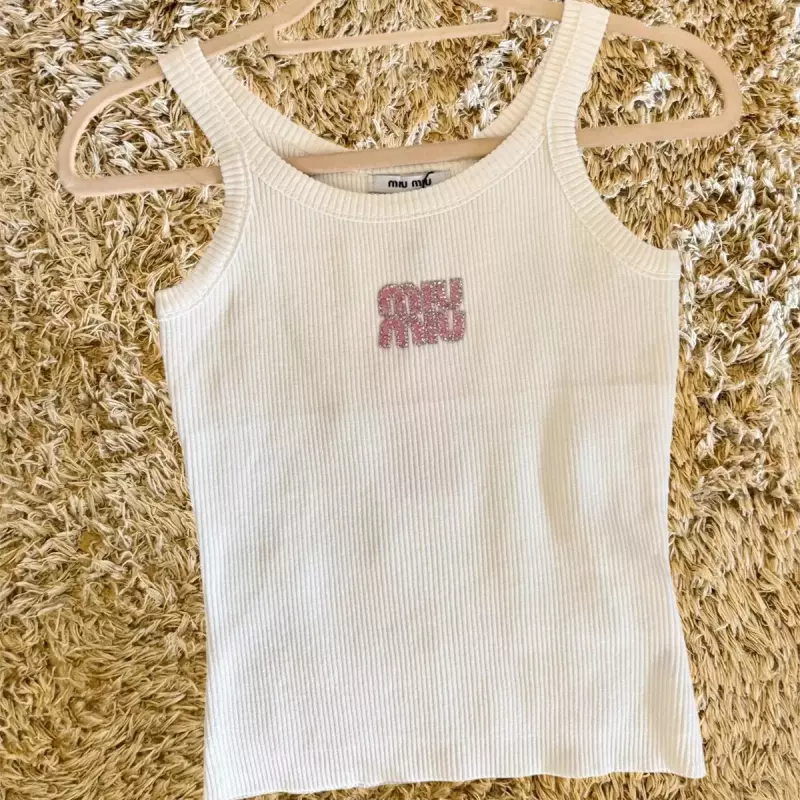 FRANELILLA MIUMIU PIEDRA ROSA