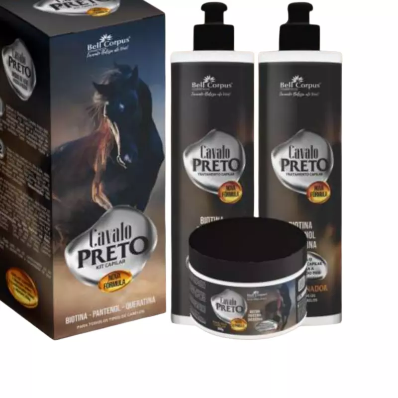 Kit Capilar 3x1 Cavalo preto
