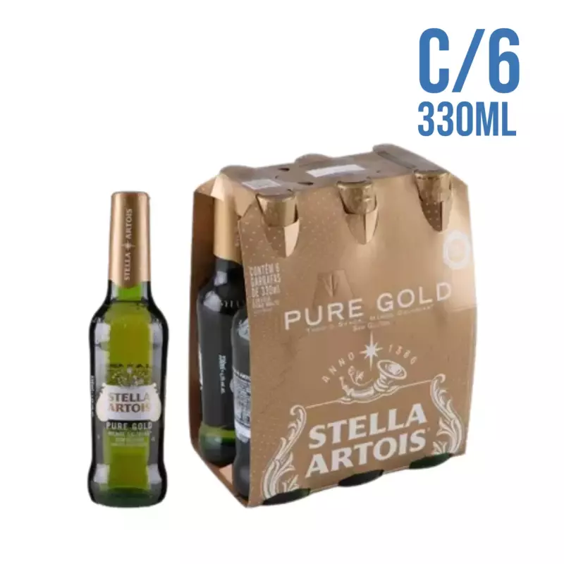 Cx C/6 Stella Pure Gold Artois 330ml