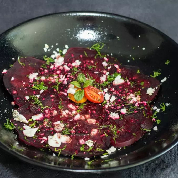 Carpaccio de betabel