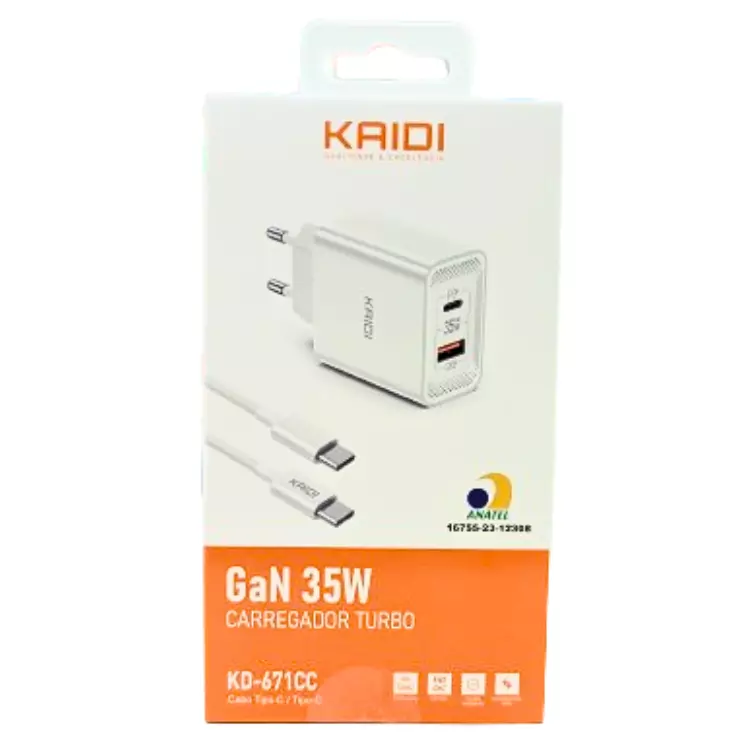 CARRREGADOR KAIDI TURBO KD-671CC