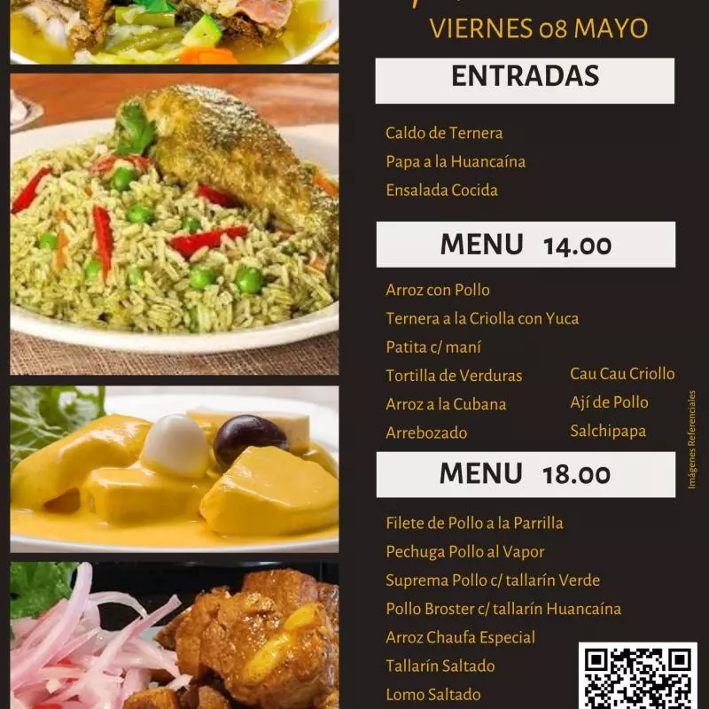 Menú 18.00 soles
