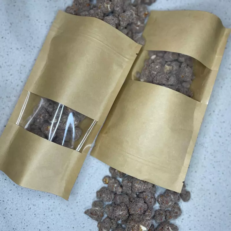 Pipoca gourmet de chocolate