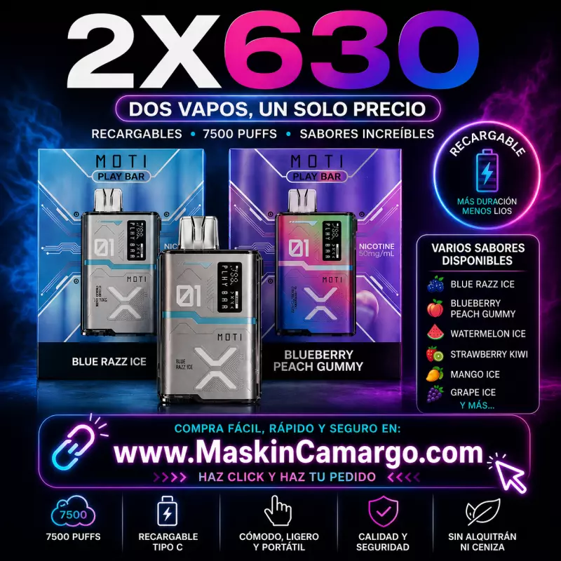 2 Vapos Promoción ⚠️